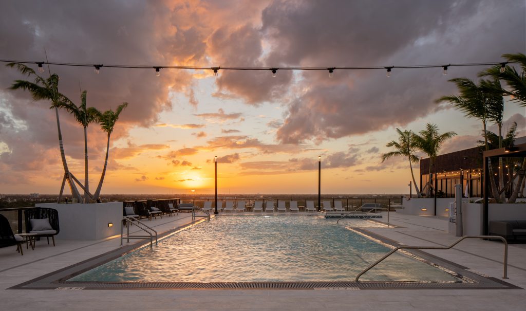 Oaklyn - Pool - Sunset Centered